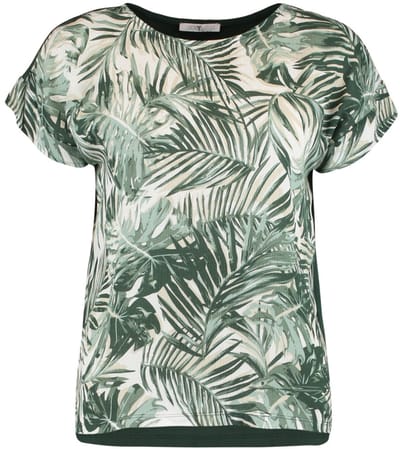 Hailys - Dames Blouse - palmblad print - Tropisch design