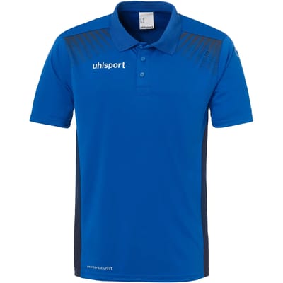 Uhlsport Goal Polo Shirt Azuur Blauw-Marine Maat 140