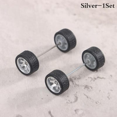 1:64 Gemodificeerde Band Auto Model Band Figuur Auto Wielen voor Hotwheels met Rubberen Banden Basis ABS Gemodificeerde Onderdelen Race Voertuig Speelgoed