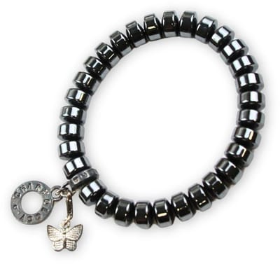 Armband Hematiet met bedels