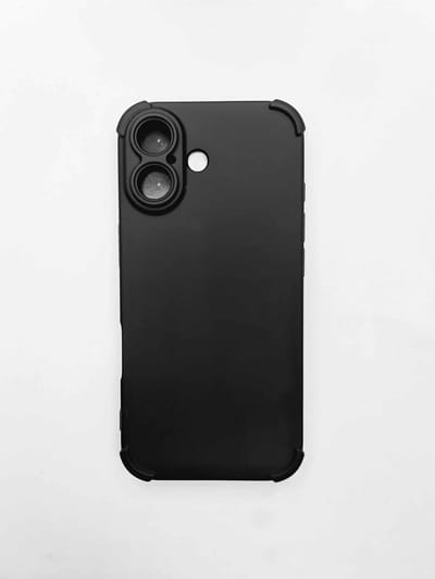 Cityhoesje - Backcover Anti Shock - siliconen - iPhone 17 - Zwart