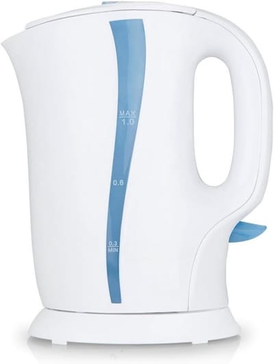 SCH® Waterkoker camping - Waterkoker klein - Waterkoker reis - Wit - 11cm x 19cm x 24cm