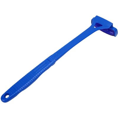 Applicateur de lotion à long manche Rouleaux rafraîchissants Poignée pliable Applicateur de lotion pour le dos froid avec rouleau de rechange Bleu blue