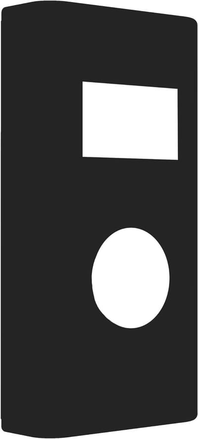 Beschermhoes Deurbel - Siliconen Skin - Weerbestendige Bescherming - Eenvoudige Installatie - 13.5 x 7.7 x 3.3 cm - Zwart