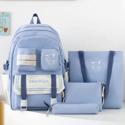 Sacs à dos scolaires pour enfants Filles de l'école primaire Élèves du collège Sacs à dos en deux pièces Élèves du collège Étudiants universitaires Sacs à dos