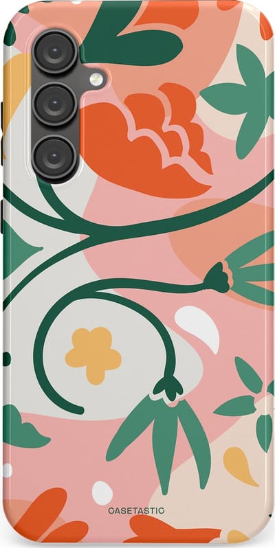Casetastic Hoesje Geschikt voor Samsung S23 FE - Stijlvolle Beschermende Duo-layer Case - Bloesem Pastels