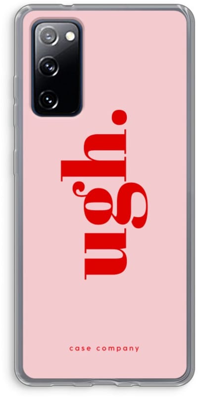 Case Company® - Hoesje geschikt voor Samsung Galaxy S20 FE / S20 FE 5G hoesje - Ugh - Soft Cover Telefoonhoesje - Bescherming aan alle Kanten en Schermrand