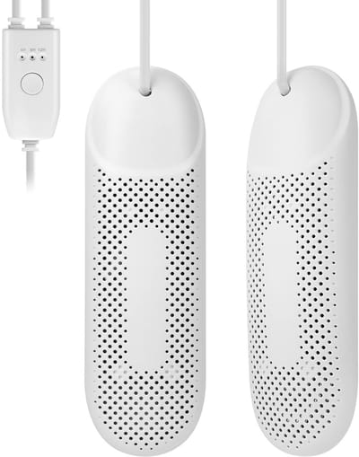 Elektrische Schoenenverwarmer – Draagbaar, 360° Verwarming, Tijdinstelling, Droogt, Desinfecteert en Verwijdert Geurtjes, Voor Alle Schoentypes