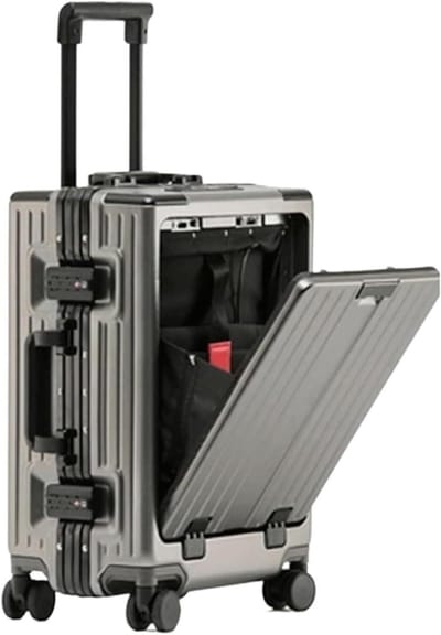 Reiskoffer - Handbagage Trolley - Zakenreizen - Voorvak Toegang - 20 inch - Eff effen