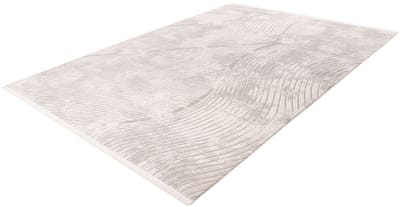 Pierre Cardin Vloerkleed - Tapijt - 3D - Zilver Wit - Modern Design - Luxe en Onderhoudsvriendelijk