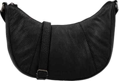 Hide & Stitches Paint Rock Schoudertas - Leren Tas - Crossbody - Dames Tas - Verstelbare Schouderband - Tijdloos Design - Leren Dames Tas - Zwart