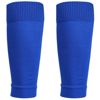 Professionele Voetbalsokken Heren Compressie Beenbeschermers Covers Kinderen Sport Gebreid Zweetabsorberend blauw