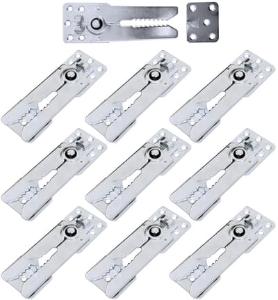 Dailygoody - Galvanized Iron Sofa Connector Clips - Sterke en Duurzame Bevestigingen - 10 stuks - Meubelverbindingen - Geschikt voor meubels - Staal