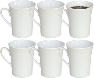 Gerimport Koffie / thee mok - 20x stuks - wit - 280 ml - mokken - porselein