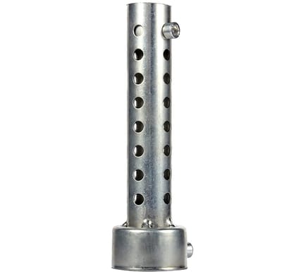 BRENZOOS- Uitlaatdemper Universeel - DB Killer - Scheidingsinzetstuk - Zilver - 42 mm - Hoogwaardige kwaliteit - Motorfietsuitlaat