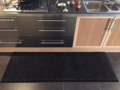 JYG Tapijtloper Club Antraciet 100 x 850 cm - Keukenloper - Anti Slip - snijdbaar