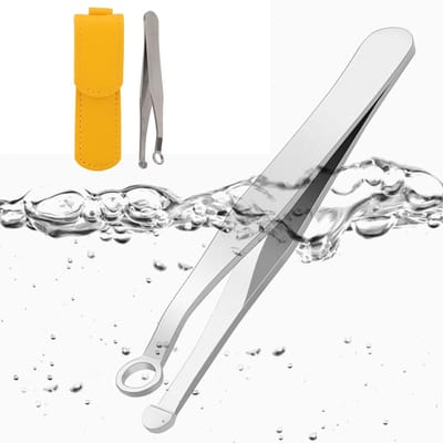 Dailygoody - Neushaartang - RVS Neushaartrimmer - Waterdicht en Veilig - Met Rond Hoofd - Voor een verzorgde uitstraling - Gemakkelijk in gebruik - Ge...