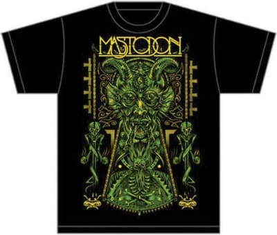 Mastodon - Devil On Black Heren T-shirt - S - Zwart