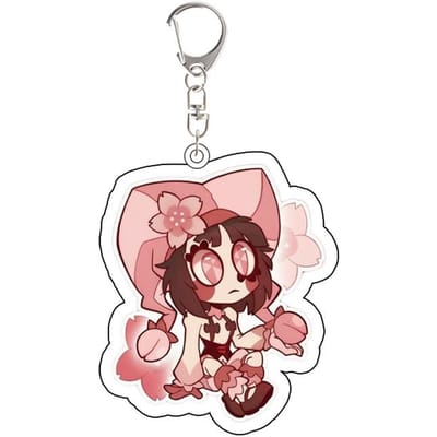 Anime Perifere Acryl Sleutelhanger voor TADC Pomni Jax Ragatha Gangle Zooble Kinger Prachtige Rugzak Accessoires Festival Cadeau white