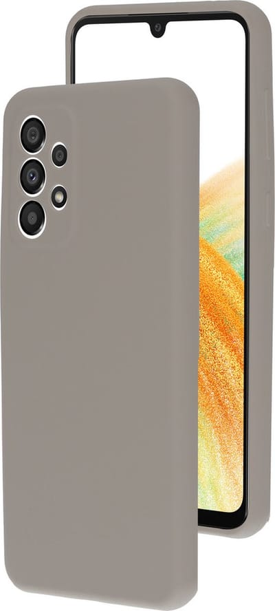 Mobiparts hoesje geschikt voor de Samsung Galaxy A33 5G - Siliconen - Beige Roze