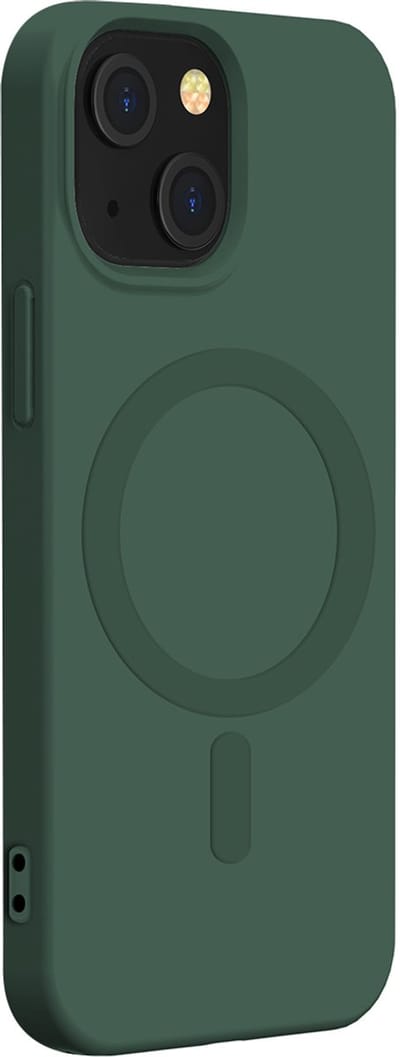 Bigben Connected, Hoesje geschikt voor iPhone 14 - Siliconen MagSafe Compatibel, Groen
