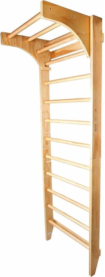 DD Klimrek Binnen - Pikler - Wandklimrek - Turnrek - 220x80x57cm - Bruin