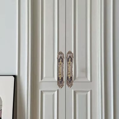 Virtubuy - Deurhendel - Vintage Deurhendel - Elegante uitstraling - Bronze - Tijdloos Design - Geschikt voor schuifdeuren - Ambidextrous