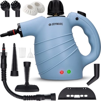 Joyware® 13-in-1 Stoomreiniger S1 – Krachtige Handstoomreiniger – Tapijtreiniger & Vlekkenreiniger voor Bank, Badkamer & Bekleding – Steam Cleaner – 1050W – 450ML