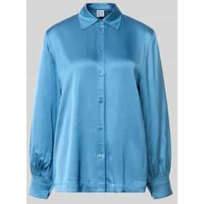 Regular fit blouse van viscose met knoopsluiting