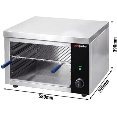 GGM Gastro Salamander Grill - KOMPAKT - 2,2 kW - 220 Volt Zilver
