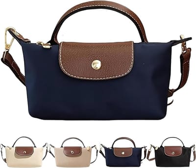ECTEATOY® Blauwe Dames Handtas - Mini Schoudertas en Crossbody - Compact Ontwerp voor Telefoon en Essentiële Spullen