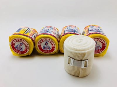 Handwraps 4-pack - Bokszaktraining Zwachtels - Vechtsport Bescherming - Optimale Knokkelsteun - 55 meter lengte - Zwart