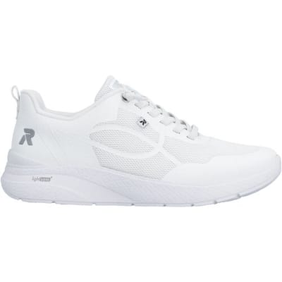 Rieker Dames Sneaker Sneaker Casual Comfortabel Memory-Foam M8551-80 Wit