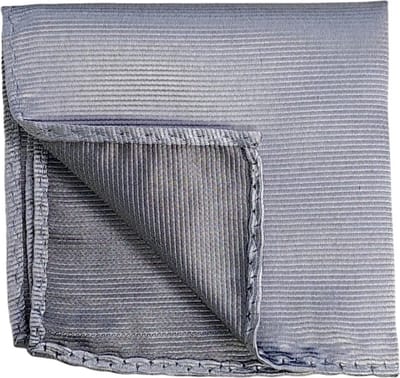 Fako Fashion - Pochette - Pochet - Gestreept - 22x22cm - Donkergrijs