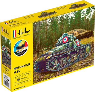 Heller - 1/35 Starter Kit Hotchkiss H 35hel57132 - modelbouwsets, hobbybouwspeelgoed voor kinderen, modelverf en accessoires