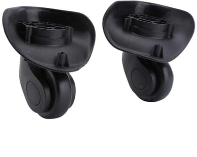 Dailygoods- Zwenkwielen Set van 2 - Zwenkwielen met Rem - Meubelwiel - Zwenkwielen voor Bureaustoel - Zwenkwielen voor Buiten - 360 Graden Rotatie - Rolwielen