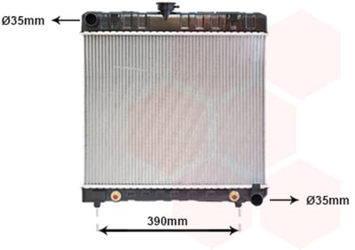 Van Wezel - RADIATOR VOOR MERCEDES BENZ W123 1976-1984 1235003803
