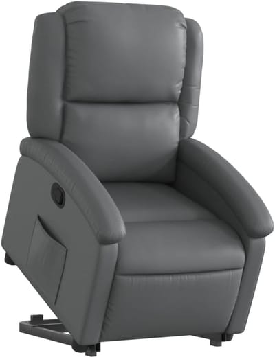 Sta-op Stoel - Fauteuil Comfort - Ondersteuning Bij Opstaan - Elektrische Hulpfunctie - 71x86.5x99.5 cm - Grijs