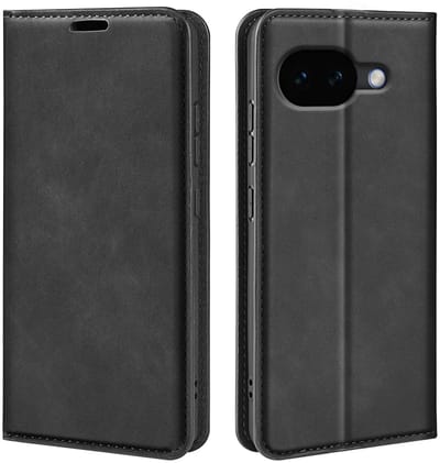 MobyDefend Hoesje - Geschikt voor Google Pixel 10a - Luxe Wallet Bookcase (Magnetische Sluiting) - Zwart