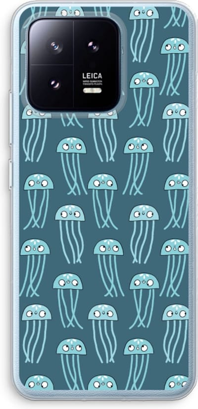 Case Company® - Hoesje geschikt voor Xiaomi 13 Pro hoesje - Kwallie - Soft Cover Telefoonhoesje - Bescherming aan alle Kanten en Schermrand