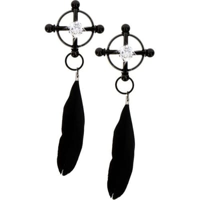 TABOOM Nipple Play - Fluwelen Veren Tepelklemmen