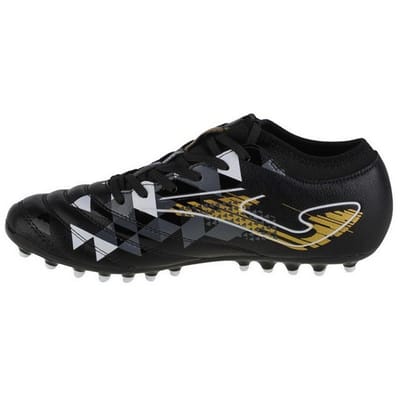 Joma Heren Propulsion Synthetisch Leder Stevige Grond Voetbalschoenen (ZWART/GEEL)