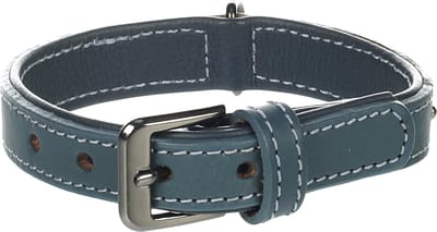 Flamingo Denver Gewoon;met Sierbeslag - Halsband Honden - Halsband Denver + Fitting Blauw S 25-31cm 22mm - 1st - 174472 - 1st