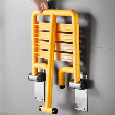Douchestoel Opvouwbaar - Badkruk Wandmontage - Veilig Douchen - Ruimtebesparend Ontwerp - Tot 150 kg - Wit