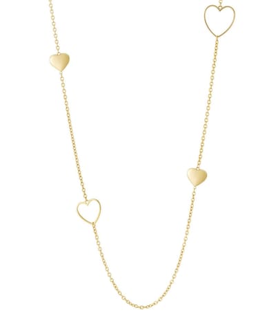Goudlief Amour lange ketting - Roestvrij staal - Verkleurt niet