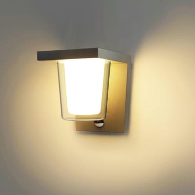 Buitenlamp met Bewegingsmelder - Weerbestendige LED Buitenverlichting voor Tuin en Wandmontage, 3000K, 13,5W