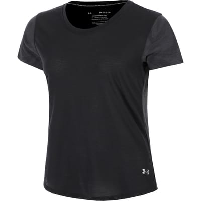Under Armour Streaker Jacquard T-shirt Dames-Zwart