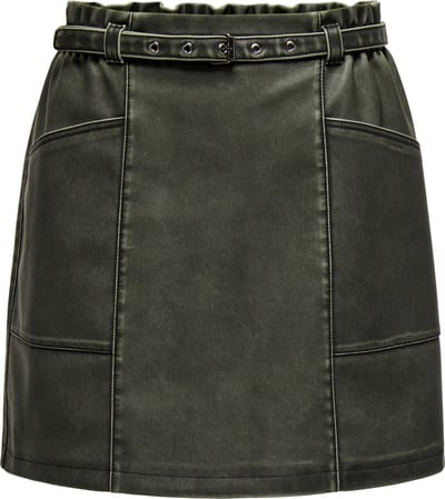 ONLY - ONLHALLI HEIDI FAUX LEATHER SKIRT CC OTW - Dames - Rokken