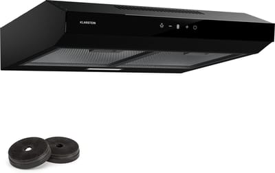 Klarstein Kookplaat afzuigkap 60cm, afzuiging afzuigkap, Dunstabzug met Filter vaatwasmachinebestendig, LEDs & Touch bedieningspaneel, afzuigkap met 199 m³/h Luftstrom, Effizienter rvs Dunstabzug - voor Keuken - Kookveld - Cooktop