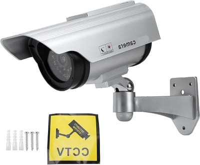 Dummy Camera - Valse Beveiligingscamera - Beveiliging Verbeteren - Realistisch Ontwerp - 19 x 15 x 9 cm - Zwart